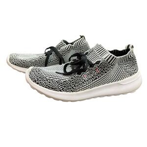 Ecco Women's Black & White Walking Shoe‎ Soft Knit Size 11